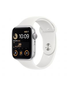 Apple Watch SE 44MM Zilver - Wit