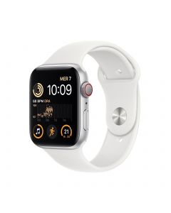 Apple Watch SE 44MM Cellular Zilver - Wit