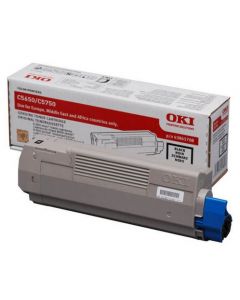 OKI 43865708 Toner - Zwart