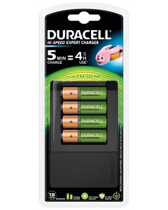 Duracell Hi-Speed Lader + 4 AA Batterijen