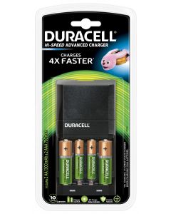 Duracell Hi-Speed Lader + 2 AA & 2 AAA Batterijen