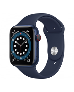 Apple Watch Series 6 Cellular 44MM Sport Band - Blauw