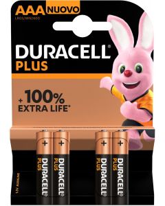 Duracell Plus Power Batterij Type AAA - 4-pak