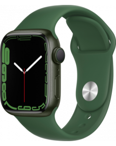 Apple Watch Series 7 41mm Cellular - Aluminium Groen - Sportband Groen