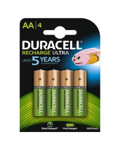Duracell Recharge Ultra Herlaadbare Batterij Type AA - 4-pak