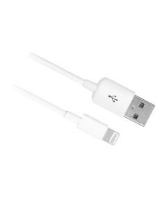 Ewent 1m, USB2.0-A - Lightning 1m USB A Lightning Wit USB-kabel