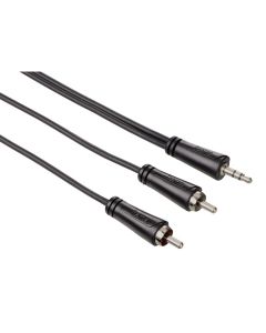 Hama Audio Cable, 3.5 mm jack plug - 2 RCA plugs, stereo, 1.5 m