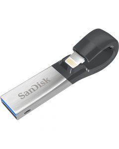 Sandisk SDIX30N-064G-GN6NN 64GB USB 3.0 (3.1 Gen 1) Type-A Zwart, Zilver USB flash drive