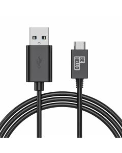 BeHello Oplaadkabel USB-C naar USB-A 1m Zwart