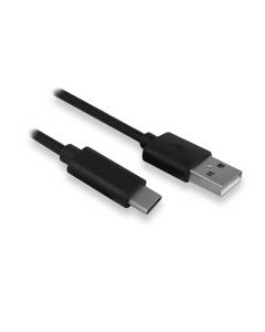 Ewent EW9641 1m USB C USB A Zwart USB-kabel