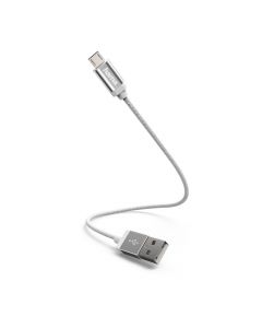Laad/Synchrokabel micro USB 0.2m wit