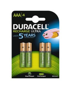 Duracell Recharge Ulta Herlaadbare Batterij Type AAA - 4-pak