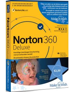 Norton 360 Deluxe - 1 Gebruiker / 5 Toestellen - Make-a-Wish
