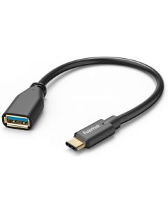 HAMA USB-C-stekker - USB-3.1-A-koppeling verguld 0,15 m