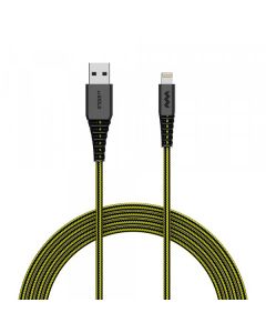 SoSkild iPhone Kabel Lightning 1.5 m - Zwart/Geel