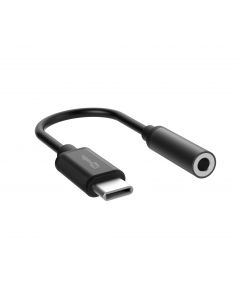 BeHello USB-C naar Audio 3.5mm (Aux kabel) Verloopstekker - Jack Adapter Zwart