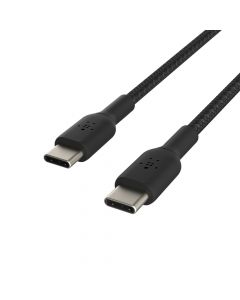 Belkin BoostCharge Gevlochten USB-C naar USB-C 1m - Zwart