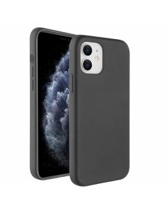 BeHello iPhone 12 Mini Liquid Silicone Case - Zwart