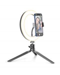Cellularline Selfie Ring LED Lamp Met Statief