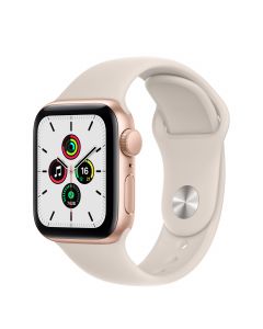 Apple Watch SE 40MM Goud - Sterrenlicht Sportbandje