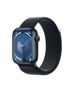 Apple Watch Series 9 45mm Cellular - Aluminium Sport Loop Middernacht