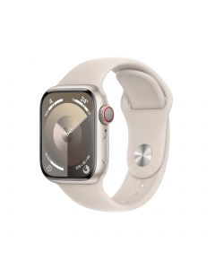 Apple Watch Series 9 41mm Cellular - Aluminium Sterrenlicht S/M