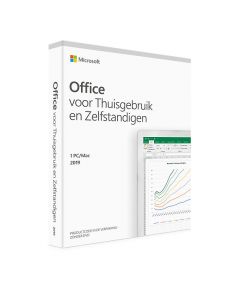 Microsoft Office Thuisgebruik en Zelfstandigen 2019 PC/MAC