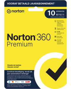 Norton 360 Premium - 1Gebruiker - 10 Toestellen