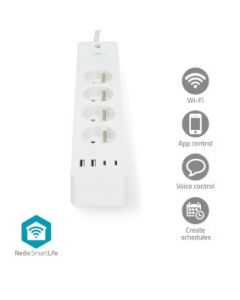 SmartLife WIFIP313EWT Slimme Stekkerdoos