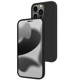 BeHello iPhone 14 Pro Soft Touch Case Magnetic Ring - Zwart