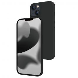 BeHello iPhone 14 Plus Soft Touch Case Magnetic Ring - Zwart